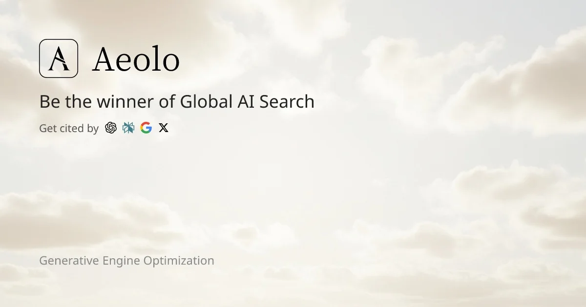 Aeolo | Generative Engine Optimization (GEO) Platform